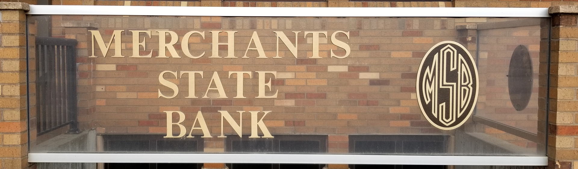 Merchants state bank front sign
