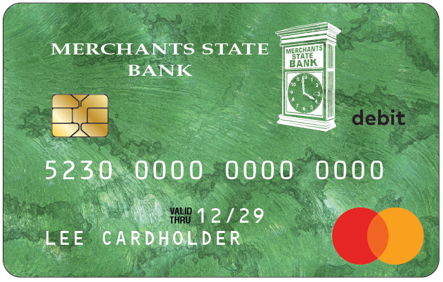 Merchants State Bank debit card