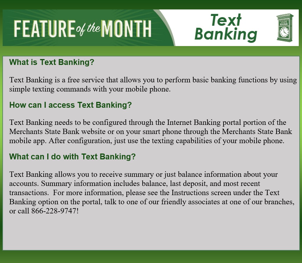 FOTM-Text Banking